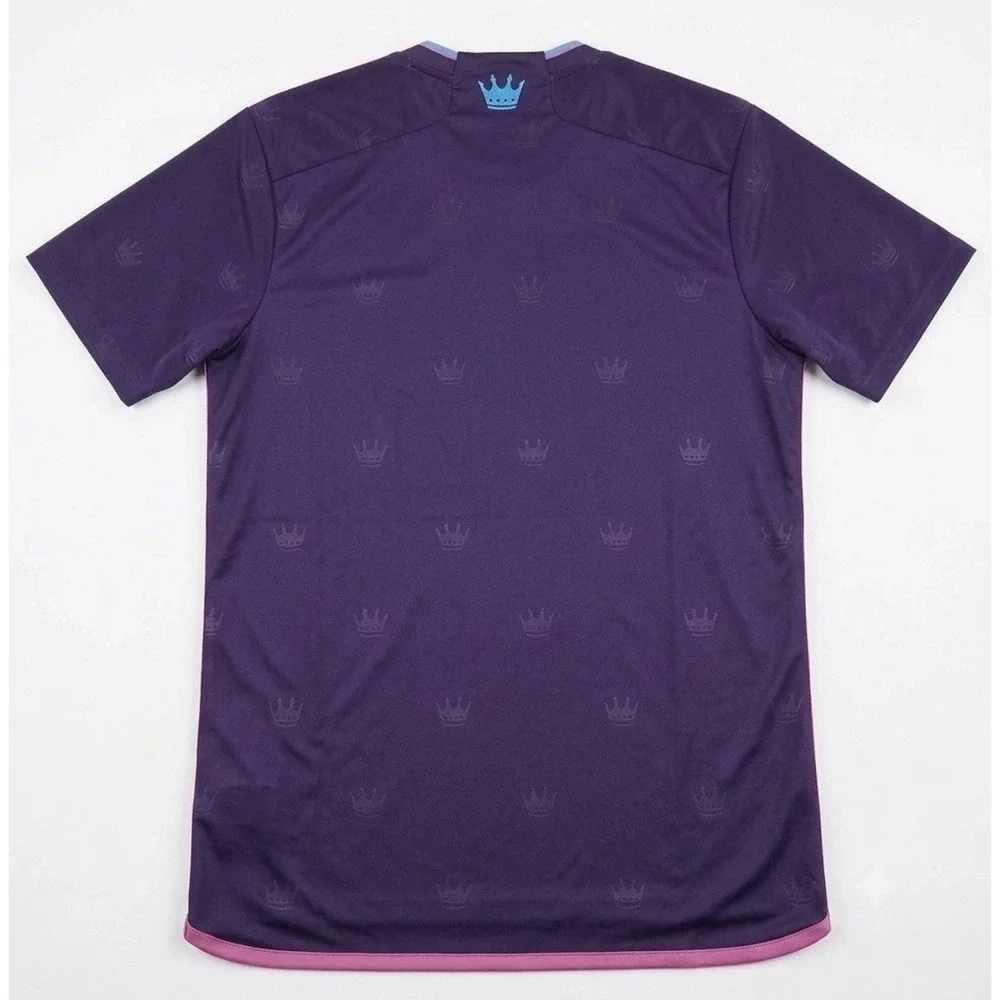 Adidas Soccer Jersey Mens XL Purple‎ Charlotte FC Ally Crown Aeroready Shirt